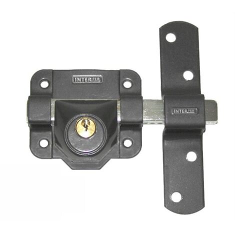 INTERFER CERROJO 9 LLAVE/SIN BOMBILLO EXTERIOR PINTADO