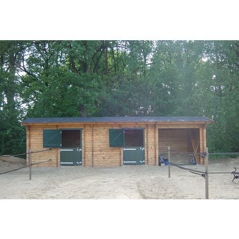 Intergard Pferdebox 10,3x3,8m hochwürdig Fichten