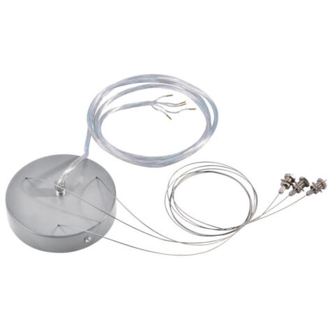 Intérieur Kit de suspension à 5 fils pour plafonnier MEDO gris IP 20 - SLV - 135254