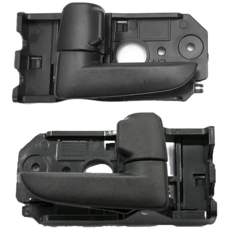 Interior door handles for cars with models 82610-2F000 and 82620-2F000, left and right interior door handles, two-piece pack, black.