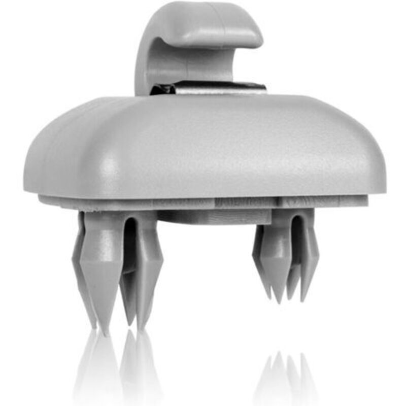 Interior Sun Visor Hook Clip Holder - Grey - Replacement for Audi A1 A3 A4 A5 Q3 Q5 Dark Beige 8E0 857 562