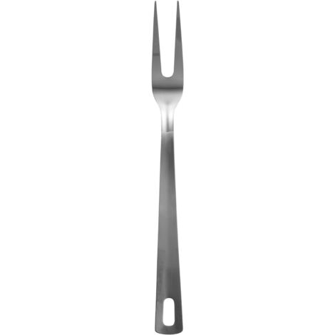 Interiors By Premier 2 Pronged Fork,Lightweight Eating Fork,Polished Stainless Steel Tine Fork,Serving Fork With Hanging Hoop