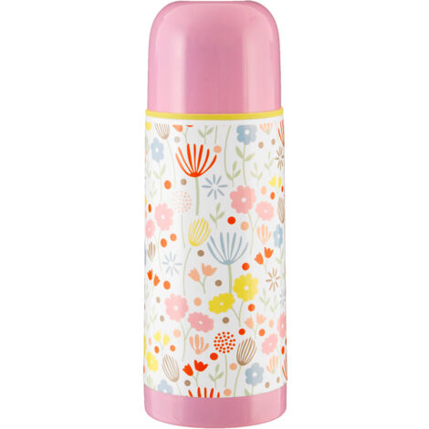 Interiors By Premier 350ml Casey Vacuum Flask,Leak-Proof Bottle With Silicone Screw Cap,Double-Walled Insulated Thermal Flask