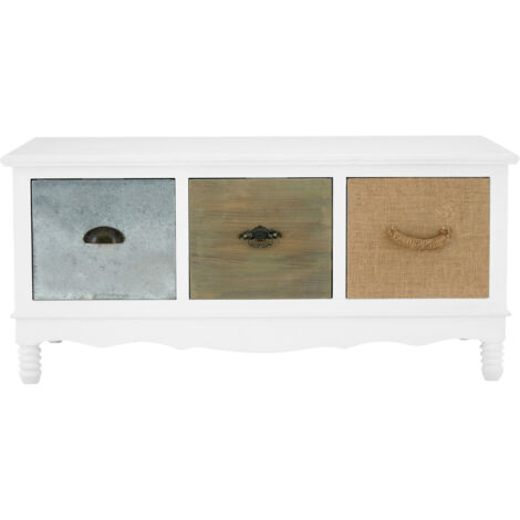 Interiors by Premier Aesthetic Coffee Table, Sturdy and Durable White Coffee Table, Aesthetic Style Wooden Cocktail Table