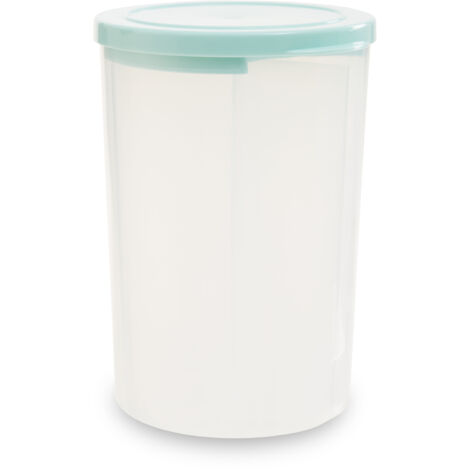 Interiors by Premier Ample Storage 2.25 Ltr Three Section Storage Container, Clear Food Organizer, Versatile Food Container