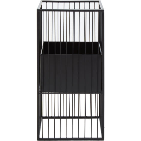 Interiors by Premier Black Floor Standing Planter, Robust Constructed Large Flower Pot For Garden, Lightweight Flower Pot