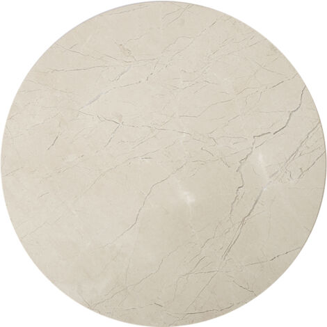 Interiors by Premier Champagne Marble Lazy Susan, Non-Slip Base Small Marble Lazy Susan, Easy to Clean White Marble