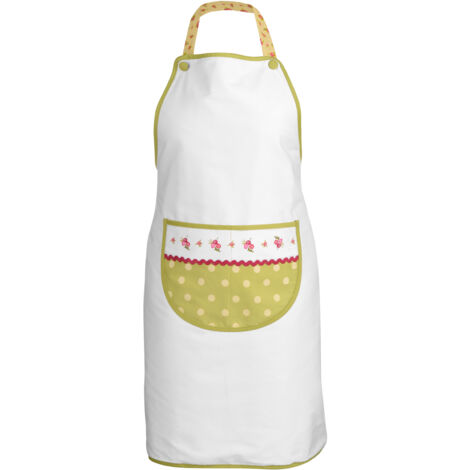 Interiors By Premier Charming Rose Cottage Apron, Floral Design Kitchen Apron For Cooking, Adjustable Strap Kitchenware Accessory