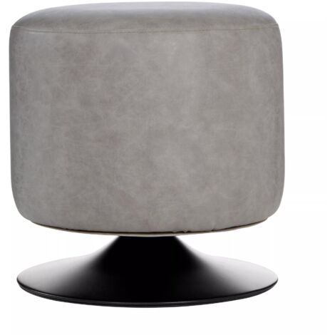 Interiors by Premier Comfortable Ash Sylinder Stool, Sleek Modern Design Livingroom Stool, Sturdy And Durable Bedroom Stool