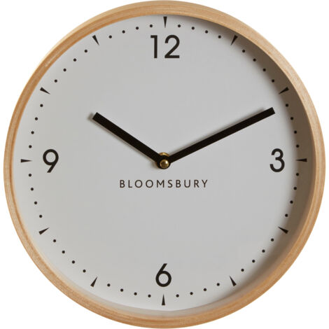 Interiors by Premier Compact And Lightweight Small White Wall Clock, Sleek Clock In Kitchen, Modern Design Wall Clock For Indoor