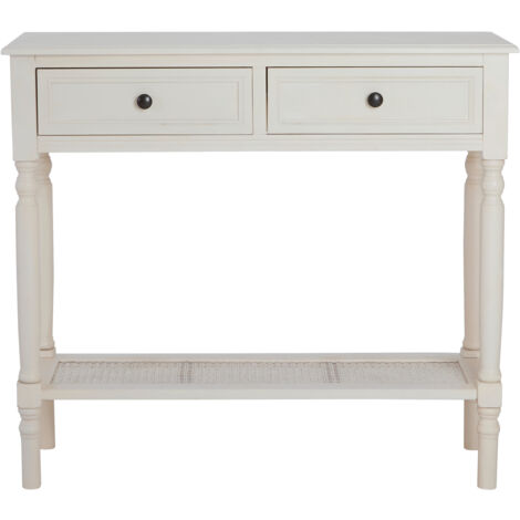 Interiors by Premier Console Table for Hallway, Pine Wood Hallway Table for Home Décor, Wood Table with 2 Drawers for Office