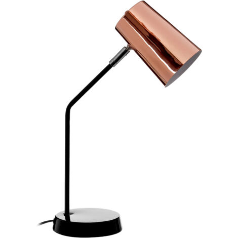 Interiors by Premier Contemporary Copper Table Lamp, Durable And Reliable Bedside Table Light, Versatile Modern Table Lamp