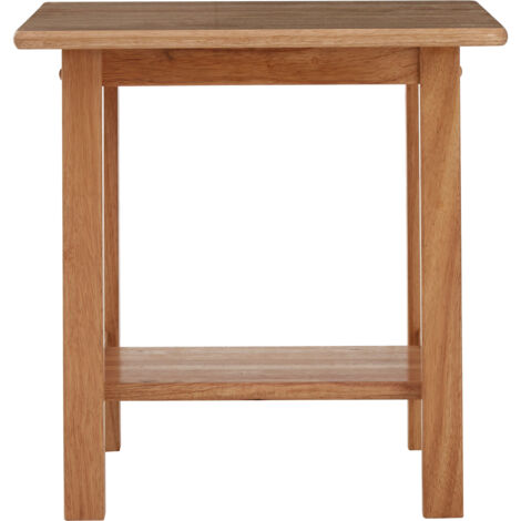 Interiors by Premier Contemporary Square Side Table, Solid Wood Side Table, Modern Wood Nightstand, Wooden Bedside Table