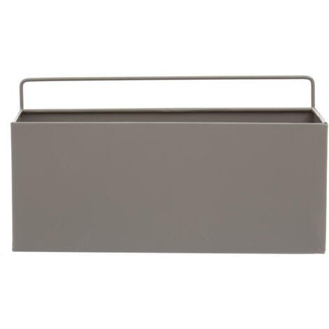 Interiors by Premier Design Small Grey Plant Box, Minimalist Garden Planter Box, Robust Iron Constructed Garden Box For Planting