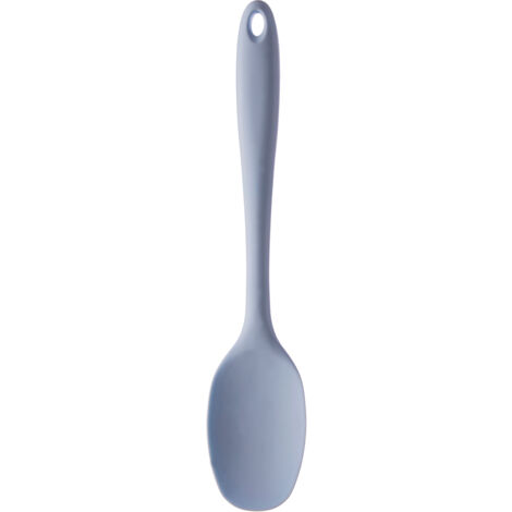 Interiors By Premier Durable Light Blue Silicone Cooking Spoon,Heat-Resistant Cooking Spoon,Non-Stick Cookware With Hanging Loop
