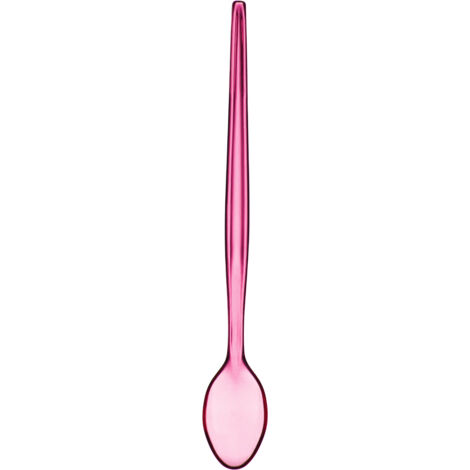 Interiors by Premier Durable Set Of Six Pink Plastic Sundae Spoons, Lightweight Sundae Spoon, Portable Dessert Spoon Set