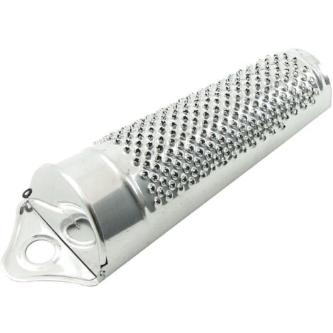 Interiors By Premier Durable Stainless Steel Fine Grater, Innovative Cone Design Cheese Grater, Convenient Flip Lid Round Grater