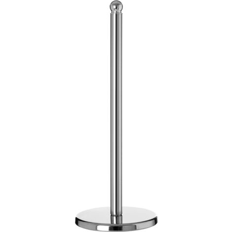 Interiors by Premier Durably Constructed Chrome Roll Holder, Stable Tall Kitchen Tissue Roll Holder, Durable Paper Towel Holder