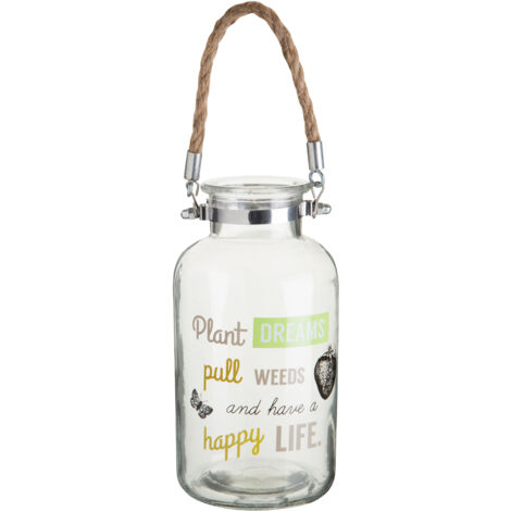 Interiors by Premier Elegant Artists Garden Glass Lantern, Versatile Clear Candle Lantern, Tealight Lantern, Sleek Lantern