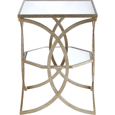 Interiors By Premier Elegant Cross Design Side Table, Sturdy Small Table For Livingroom, Durable Bed Side Table For Bedroom