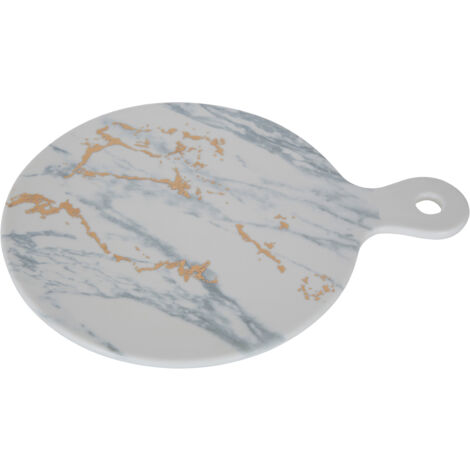 Interiors By Premier Elegant Design Marble Luxe Cheese Paddle, Versatile Cheese Paddle For Kitchen, Durable Wooden Board