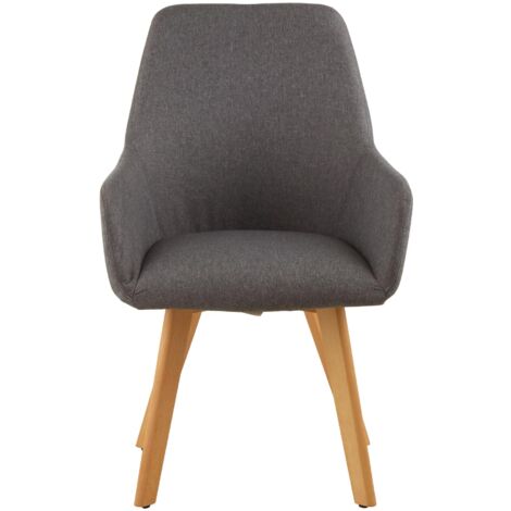 Interiors by Premier Grey Leisure Chair, Effortless Cleaning Lounge Chair, Space-Saving Armchair, Comfortable Lobby Chair