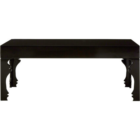 Interiors by Premier High Gloss Black Coffee Table, Black Wood Coffee Table, Rectangular Coffee Table, Stylish Coffee Table