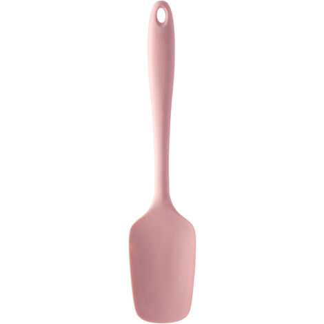 Interiors By Premier Light Pink Silicone Turner,Paddle Silicone Spatula With Hanging Hole,Stain & Odour Resistant Rubber Spatula