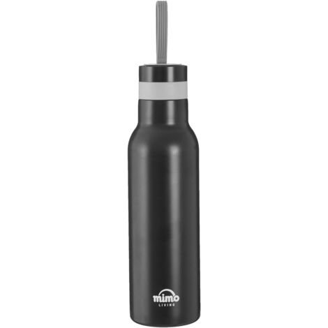 Interiors by Premier Matte Grey 500ml Sports Bottle, Stainless Steel Modern Water Bottle, Leak-Proof Design Sports Water Bottle