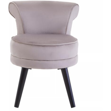 Interiors by Premier Mink Velvet Chair, Enchanting Sleep Swivel Chair, Easy to Assemble Borg Chair, Comfy Office Chair