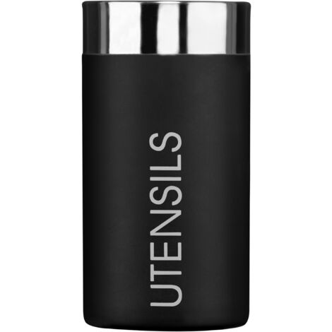Interiors By Premier Organized Black Enamel Utensils Holder, Stylish Kitchen Utensils Holder, Durable Utensil Holder & Organizer