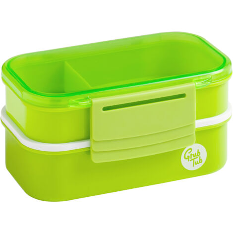 Interiors by Premier Organized Green Lunch Box, Leak Proof Tiffin Box, Comfortable Packed Lunch Box, Portable Lunch Container
