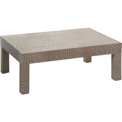 Interiors by Premier Ostrich Leather Effect Coffee Table, Faux Leather Coffee Table, Rectangular Coffee Table for Living Room