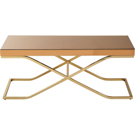 Interiors by Premier Poised And Graceful Design Light Brown Coffee Table, Durable Display Table, Versatile Decorative Table