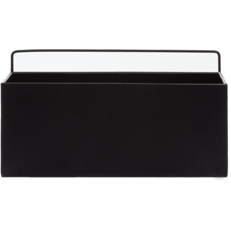 Interiors by Premier Small Black Plant Box, Robust Iron Constructed Garden Planter Box, Versatile Garden Box For Planting