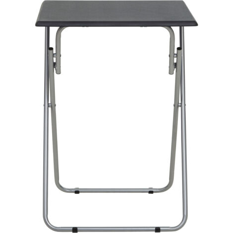 Interiors by Premier Space Saving Folding Table With Sand Black Top, Stylish Side Tables For Living Room, Durable Coffee Table