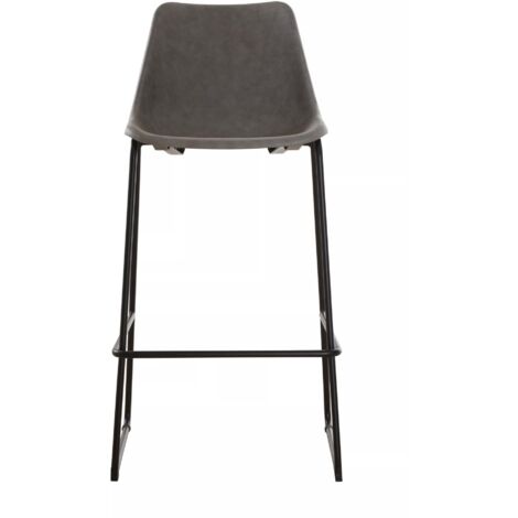 Interiors by Premier Stable Ash Bar Stool With Black Legs, Sleek Design Kitchen Stool, Elevated And Contemporary Bar Stool