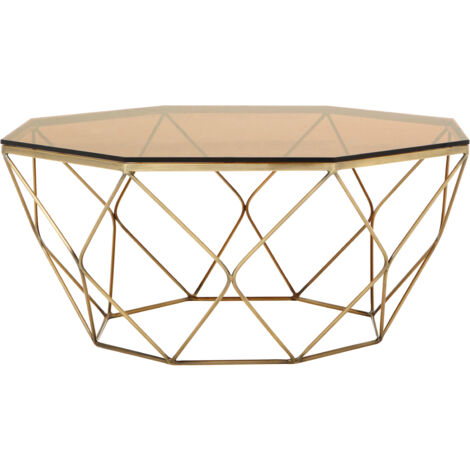 Interiors by Premier Stunning Brushed Bronze Tapered Coffee Table, Versatile Display Coffee Table, Practical Decorative Table