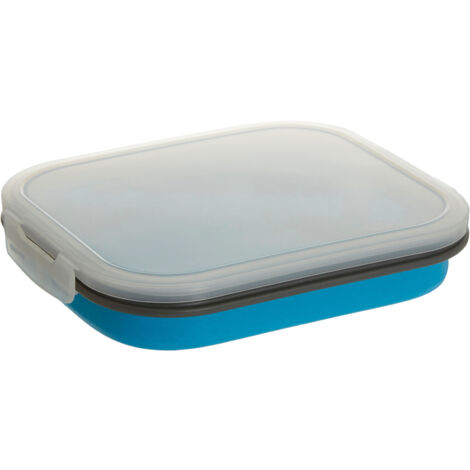 Interiors by Premier Stylish Blue Collapsible Lunch Box, Vibrant Lunch Box, Versatile Tiffin Box, Lightweight Lunch Packs