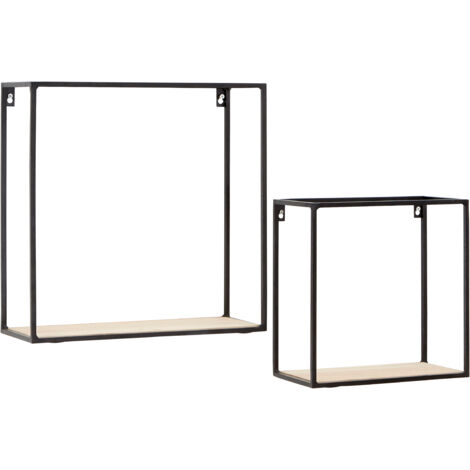 Interiors By Premier Stylish Cuboid Shelf Unit, Functional Wall Shelves For Bedroom, Durable Vertical Wall Shelf For Livingroom