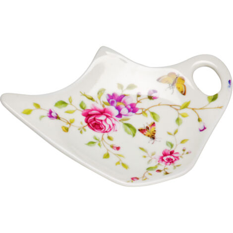 Interiors By Premier Stylish Teabag Tidy, High Quality Tea Bag Tidy For Drawing Room, Porcelain Constructed Stylish Tea Bag Tidy