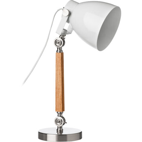 Interiors by Premier Table Lamp with UK Plug, Easy to Assemble Bedside Light Table, Adjustable Head Lamp for Living Room Table