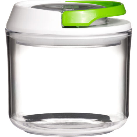 Interiors by Premier Transparent 400ml Food Storage Container, Storage Jar with Airtight Seal Lid, Coffee, Tea & Sugar Canister