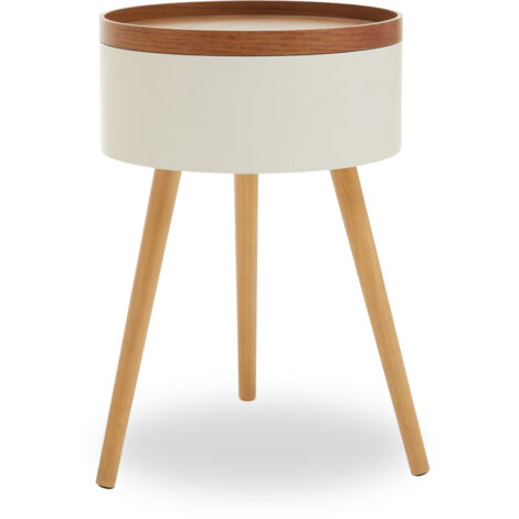 Interiors by Premier Versatile And Functional Storage Side Table, Elegant Bed Side Drawer, Stylish Legs of Small Lounge Tables