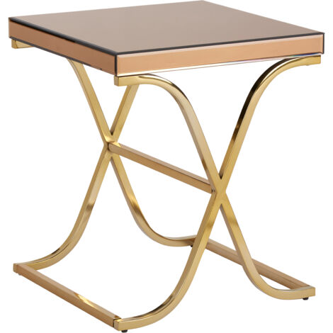 Interiors by Premier Versatile Cross Legs Side Table, Strong And Durable Bedside Table, Poised And Graceful Design Lounge Table