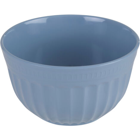 Interiors by Premier Versatile Small Blue Mixing Bowl, Durable Mixing Bowl, Spacious Lightweight Rounded Serving Salad Bowl