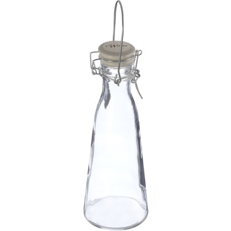 Interiors by Premier Water Storage Bottle, Personalized Clear Glassware Bottle, Versatile Transparent Drinking Water Bottle