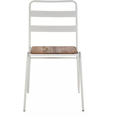Interiors by Premier White Metal Chair, Comfy Pink Metal Outdoor Chair, Effortless Cleaning Metal Chair