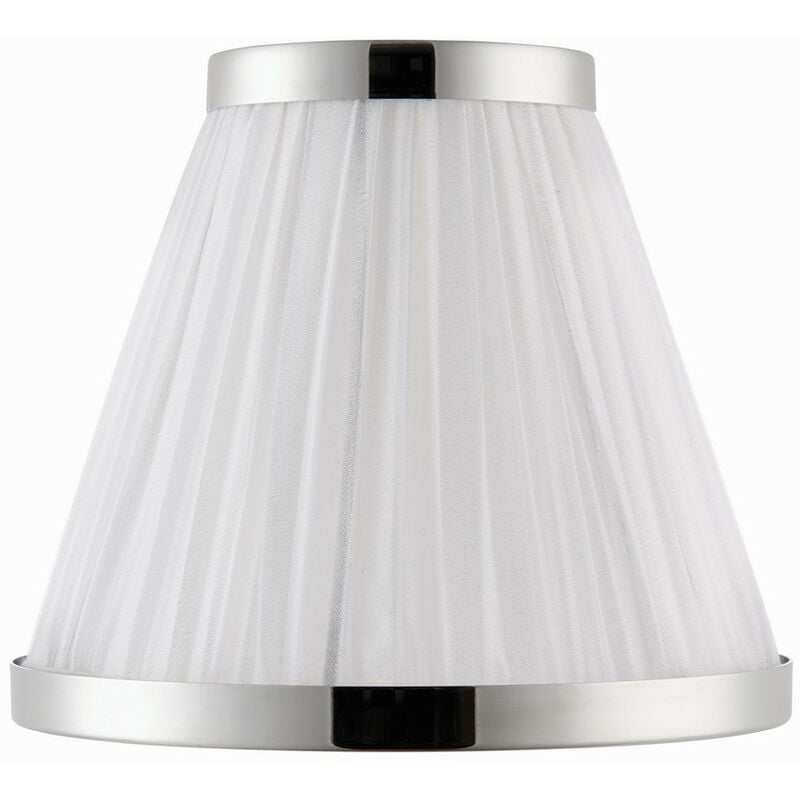 

Interiors 1900 Lighting - Interiors - Pantalla de seis pulgadas en blanco y níquel, E14