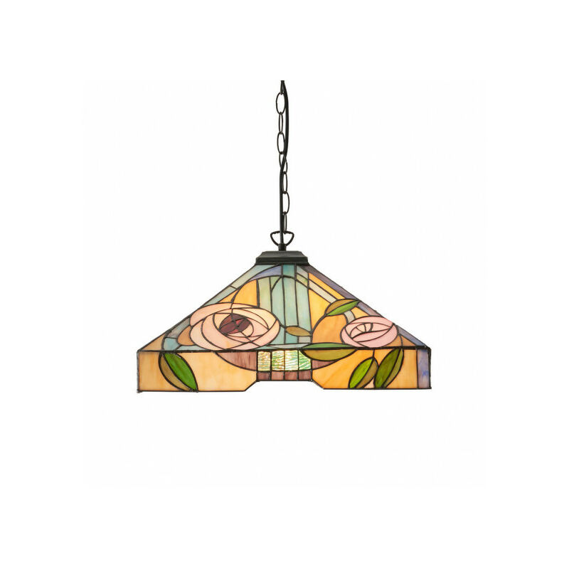 Interiors 1900 - Suspension 42 cm Willow, verre et métal